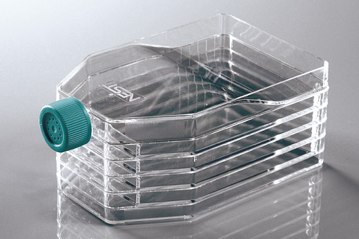 Флаконы культуральные 5-ти слойные, 870 см², полистирол, пов-ть ТС, вент. крышка, стерильные, 1 шт./уп., 8 шт./кор., Nest, Китай