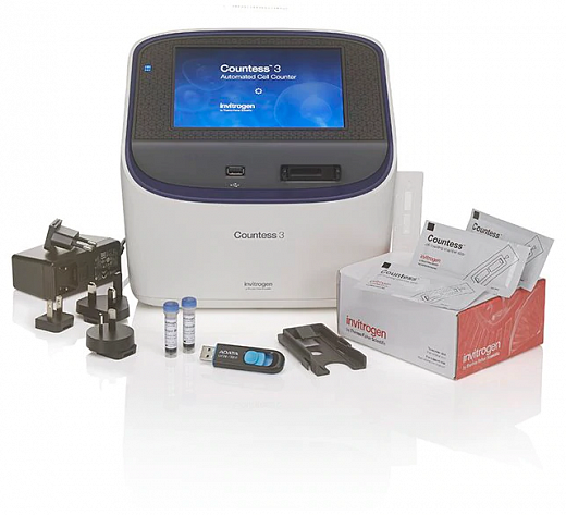 Счетчик и анализатор жизнеспособности клеток, 4-60 мкм, Countess 3 Automated Cell Counter Фото 2