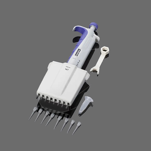 Автоматическая пипетка механическая 30-300 мкл 8-канальная, Glassco