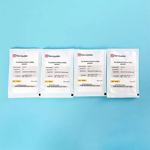 Буфер трис-солевой (TBS) порошок, 20,5 г, на 2 л, 0,01 Моль, pH 7,4, 1 шт, Servicebio, Китай