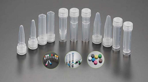 Криопробирки 2 мл, коричневые, ПП, конические, внешняя резьба, стерильные, матовое поле для маркировки, 500 шт./уп., 5000 шт./кор., Jet Biofil, Китай