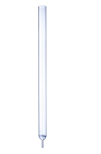Колонка хроматографическая пустая, с фильтром, термостойское стекло, длина 630 мм, Россия