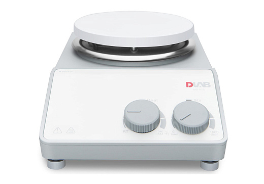 Мешалка магнитная, объём по воде 20 л, d платформы 135 мм, нагрев до 340 °С, 0-1500 об/мин, MS-H-S, Dlab