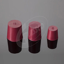 Пробка, резина, № 9, красная, 50 шт./уп., Glassco, Индия