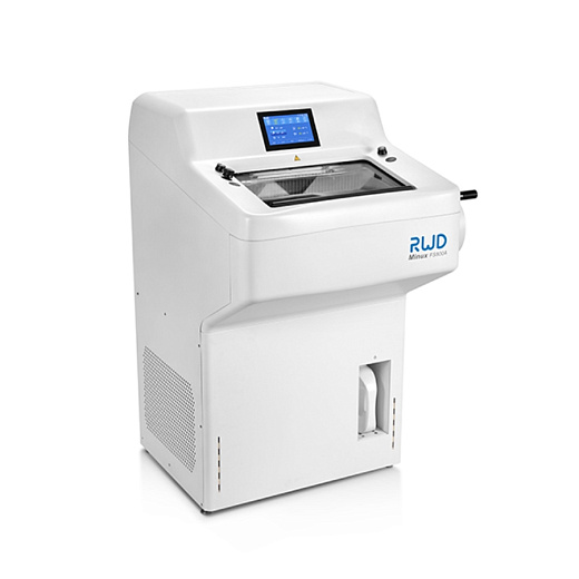 Криотом полуавтоматический, УФ-дезинфекция, регулируемое охлаждение держателя образца, Minux FS800 Specimen, одноразовые лезвия, 50 шт., RWD
