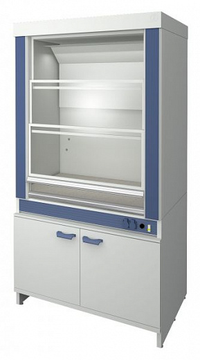 Шкаф вытяжной для работы c ЛВЖ, ширина 150 см, керамогрнит, 2 подъемных экрана