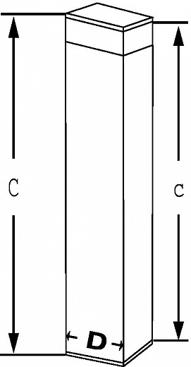 Пенал для стерилизации пипеток, квадратный, дно и крышка с силиконовым покрытием, длина 332/340 мм, 70×70 мм, нержавеющая сталь Фото 2