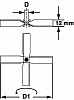 Перемешивающий элемент пропеллерный, 4 закрепленные лопасти, d 50 мм, длина 300 мм, нержавеющая сталь Фото 3