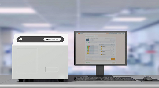 Система мультиплексного анализа биомаркеров QuattroPlex Lab, с компьютером, монитором 24 дюйма, клавиатура, мышь, стартовый набор, Россия