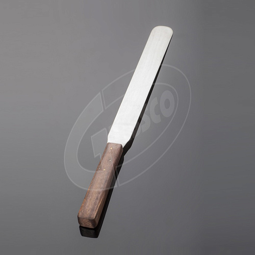 Шпатель с деревянной ручкой, длина 250 мм, нержавеющая сталь, 6 шт./уп.