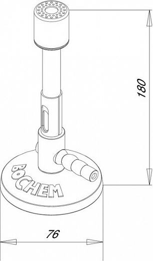 Горелка Бунзена газовая, природный газ Фото 2