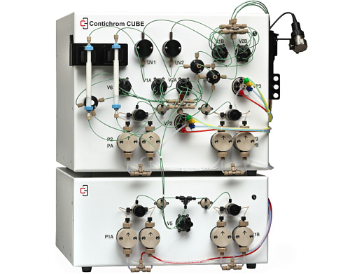 Хроматографическая система низкого давления, скорость потока 0,1 – 100 мл/мин, для колонок со внутренним диаметром 0,8 – 5,0 см, Contichrom CUBE 100