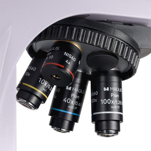 Микроскоп люминесцентный MAGUS Lum 450L, прямой, тринокуляр, СП, ТП, ЛЮМ, ФК, Пол, планахромат 4×, 10×, 40×, 100×МИ Фото 13