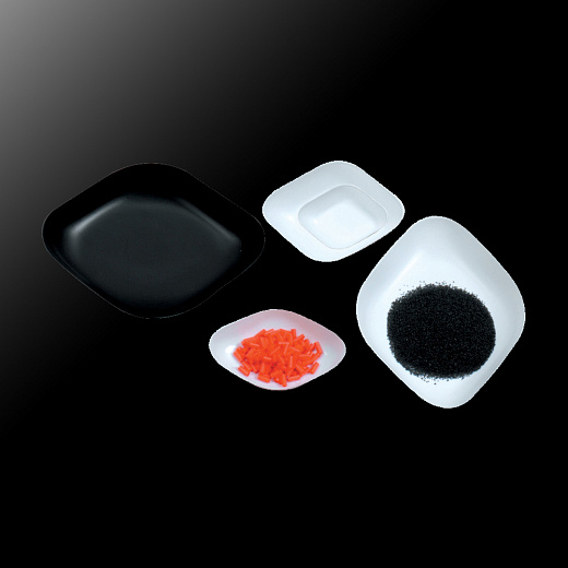 Тарелочка для взвешивания одноразовая, объем 30 мл, 78x56x14 мм, ПС, ромбовидная, цвет черный, 500 шт.