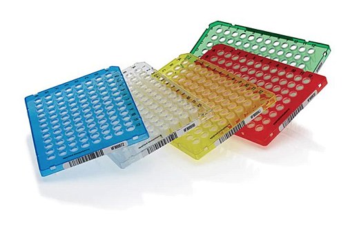Планшеты для ПЦР, 96-лун., MicroAmp EnduraPlate Fast, со штрих-кодом, оптически прозрачные, цветные, 500 шт./уп.