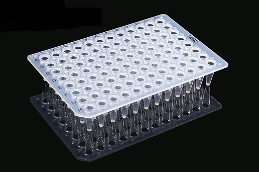 Планшеты для ПЦР, 96-лун., без юбки, бесцветные, полипропилен, Nest, Китай